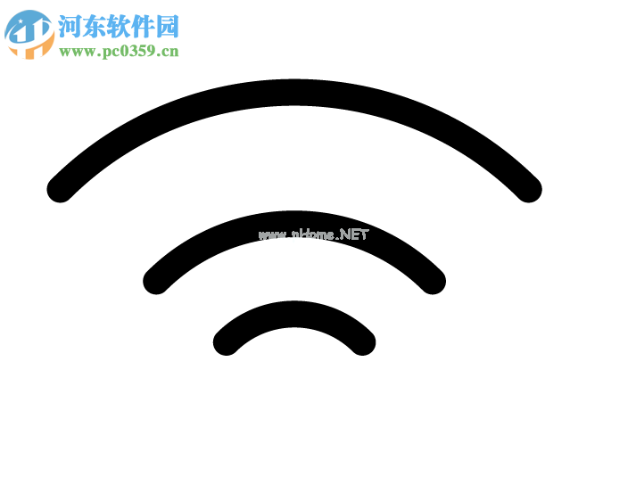 使用AI绘制wifi图标的方法