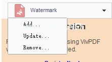 VivPDF给pdf文件添加图文水印的教程