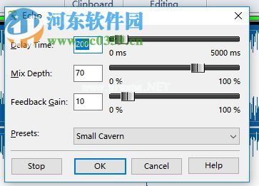 Free  Audio  Editor给音频添加回声效果的方法