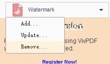 VivPDF删除pdf图文水印的方法