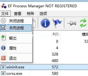 EF  Process  Manager的使用方法