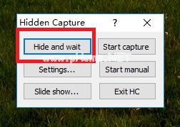 使用Hidden  Capture定时截图的方法