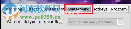 ChrisPC  Screen  Recorder添加水印的教程