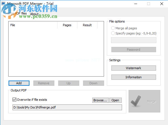 Mgosoft  PDF  Merger如何合并两个PDF文件