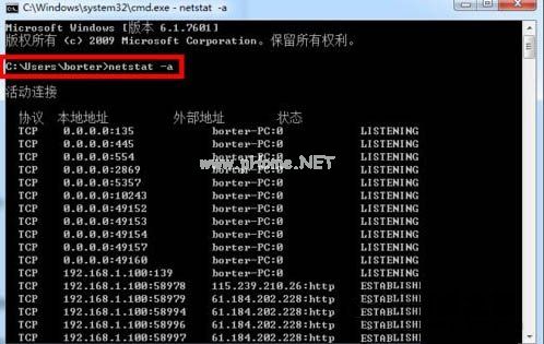 如何查看电脑开放了哪些端口号？Win7电脑查看系统的开放端口的方法