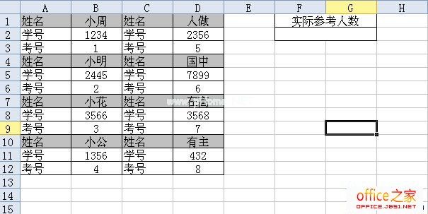 用SUMPRODUCT在WPS表格2013中进行数据统计