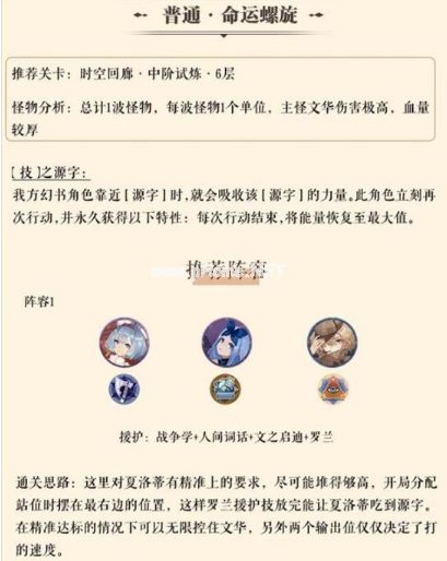 《幻书启世录》时空回廊中阶试炼第六层通关攻略