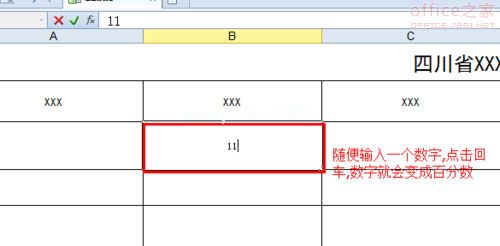 WPS表格怎么快速录入百分数