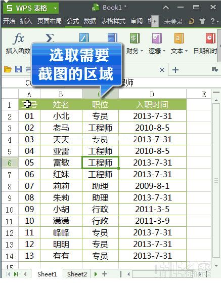 wps   excel如何在表格内截图