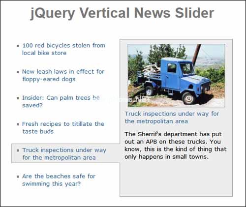 Free  jQuery  Vertical  News  Slider