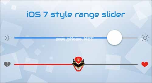 Powerange  iOS  7 Style  Range  Slider