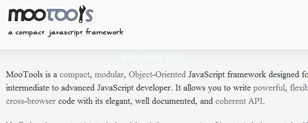 MooTools  - a  compact  javascript  framework