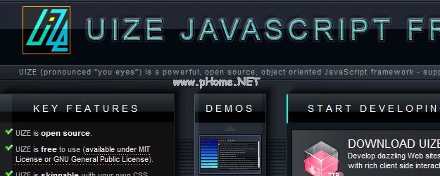 UIZE  - a  powerful, open  source, object  oriented  JavaScript  framewor