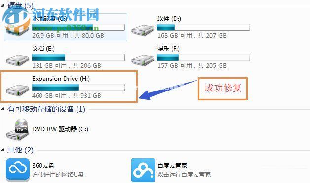 移动硬盘打不开提示格式化的解决方法