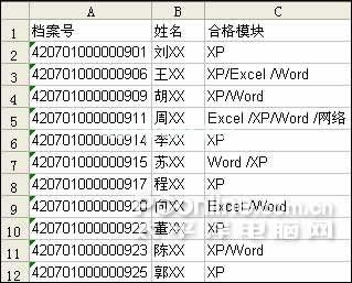 合并Excle相同的档案