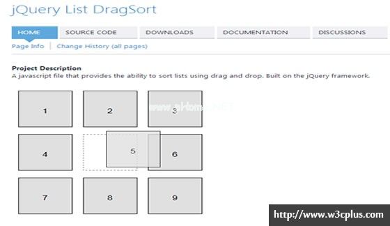 jQuery  List  DragSort