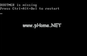win7出现bootmgr  is  missing怎么解决