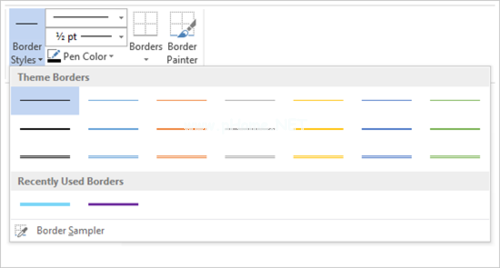 微软Office  2013里Word新表格功能详解