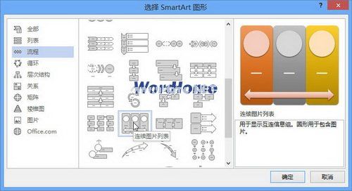 选择SmartArt图形