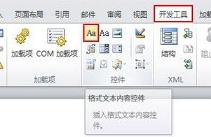 word2010中使用内容控件对输入位置进行提示 三联