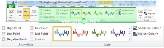 Excel  2010中格式化波型图详解