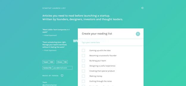 startup-launch-list