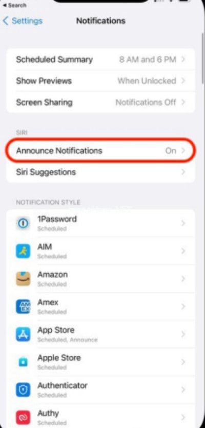 ios15开启Siri自动播报通知教程