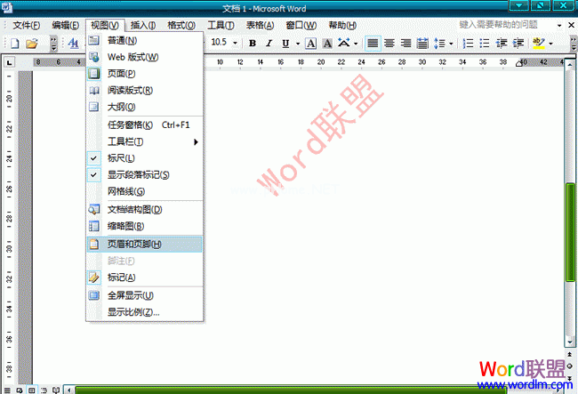 Word2003文档中怎么样去水印