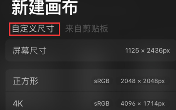 procreate分辨率怎么自己设置
