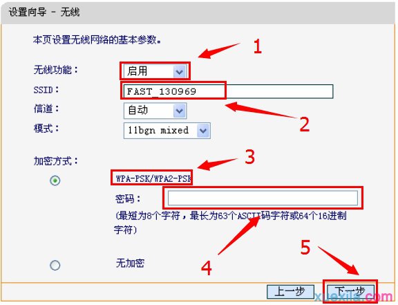 迅捷FWR200 300M无线路由器如何设置密码_