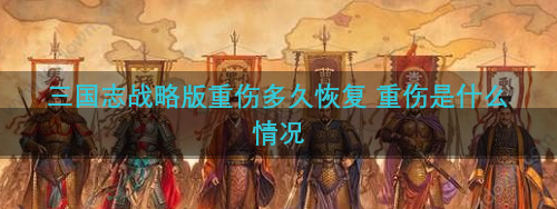 三国志战略版重伤多久恢复 重伤是什么情况