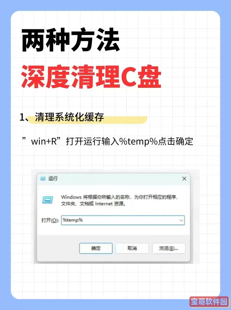 如何安全清理C盘垃圾文件，避免误删重要软件与数据？图1