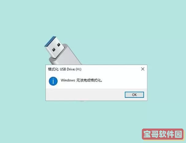 为什么u盘windows无法完成格式化图1