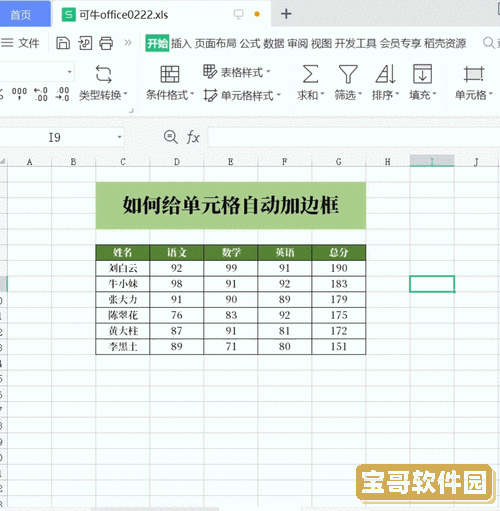 excel单元格闪烁边框图1