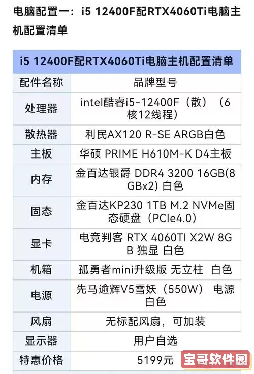 办公台式电脑配置清单及价格-办公台式电脑主机配置清单图3