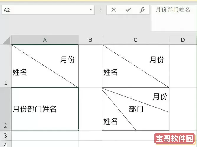 excel表格怎么画分割斜线-excel表格用斜线分割图1