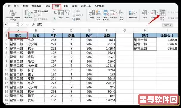 excel表格按性别分类汇总-excel表格如何按性别分类汇总图1