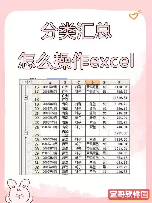 excel表格按性别分类汇总-excel表格如何按性别分类汇总图2