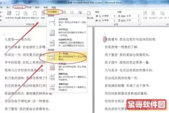 word下一页怎么弄到下面-word下一页的内容怎么弄到上一页图2