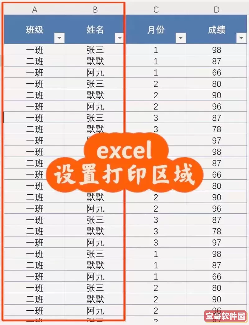 excel打印如何调整打印区域图3