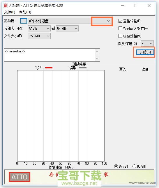 ATTO Disk Benchmark汉化中文版