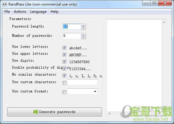 RandPass（随机密码生成工具） V1.5.0.0 官方版下载