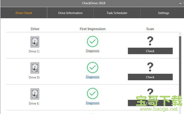 CheckDrive 硬盘检测工具电脑版 3.02.03 绿色最新版