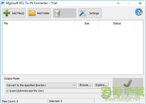 Mgosoft PCL To PS Converter(PCL转PS转换器) v7.3.6 破解版