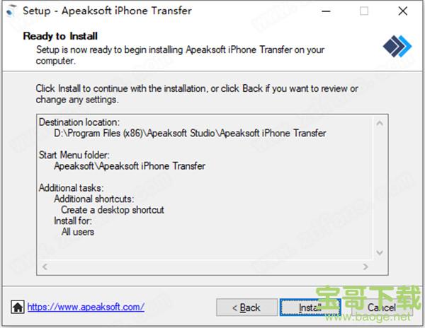 Apeaksoft iPhone Transfer