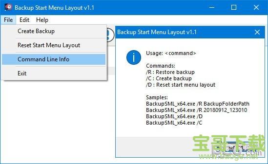 Backup Start Menu Layout