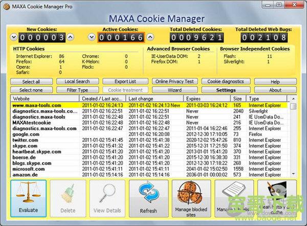 MAXA Cookie Manager