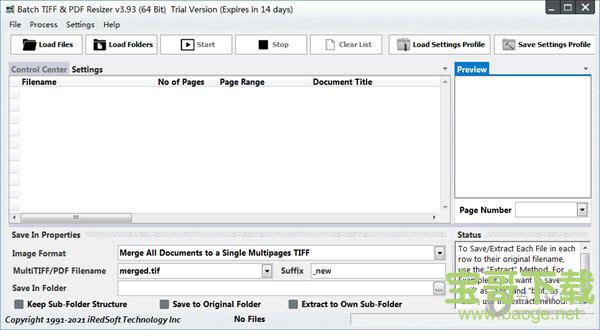 Batch TIFF PDF Resizer(PDF文件处理软件) v3.93 官方版