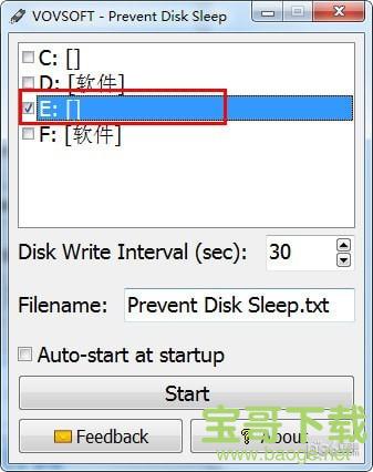 Prevent Disk Sleep