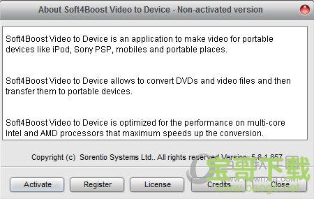 Soft4Boost Video to Device(视频格式转换工具) v6.9.9.555 官方版